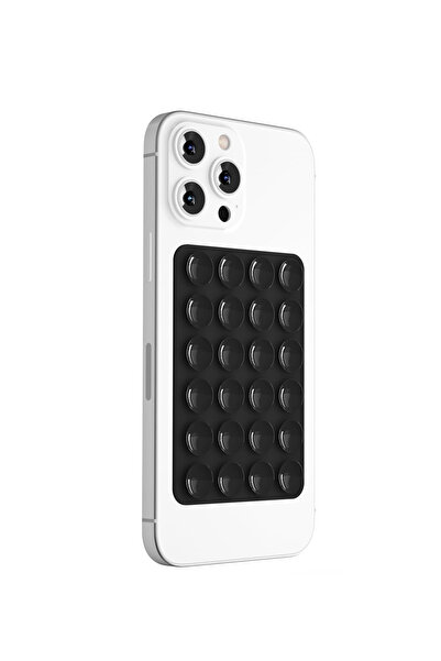 Pernem حافظة هاتف بشفاط سوداء تلتصق بأي سطح، ملحق سيلفي متوافق مع جميع حافظات الهواتف