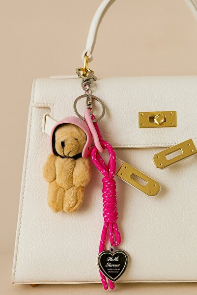 TAKIŞTIR حقيبة على شكل دمية دب بألوان مختلطة/سلسلة مفاتيح