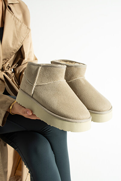 nevanın pabuçları Tarya Women's Boots with Fur Inside, Thick Sole, Comfortable Fit