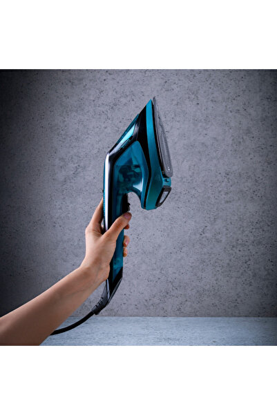 Voltz 2in1 Steam Iron Oliver OV51051C, 1800 W, 180 ml, Ceramic plate,Vertical, Thermostat, Turquoise