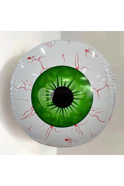 Choice زينة عيون قابلة للنفخ باللون الأخضر للهالوين، عيون محتقنة بالدم، مناسب...