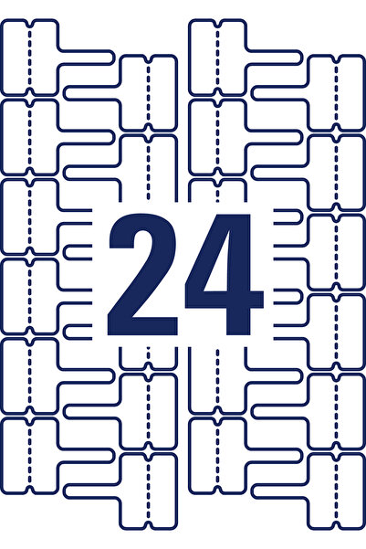 Avery Zweckform Etichete L7950-20, 60 x 40 mm, pentru cabluri, rezistente la intemperii