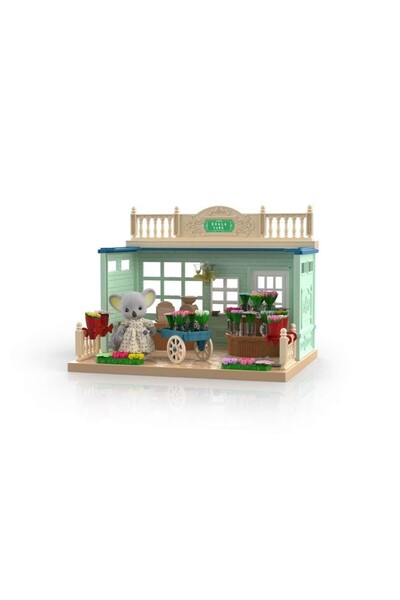 dalip Dollhouse, flower shop, with furniture and figurines