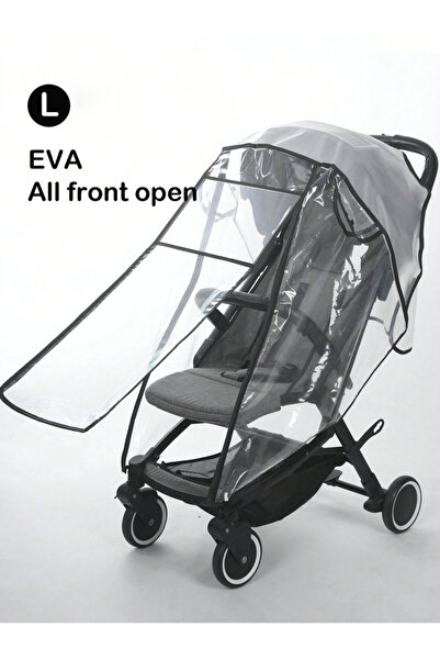 Choice black L Baby stroller accessories waterproof and rainproof cover trans...