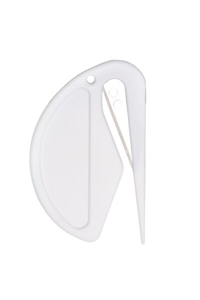 Choice فتاحة رسائل بيضاء من قطعة واحدة، وقاطع بريد مع شفرة حلاقة، وقاطع تغليف...