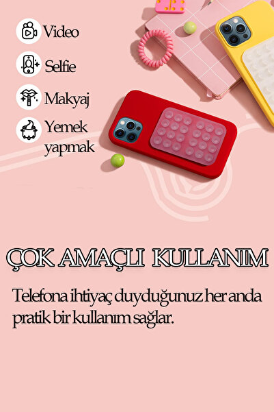 Betora Phone Case with Suction Cup White Sticks to Surface Mirror Glass Car Interior Holder Compatible with All Brands Case Suction Cup