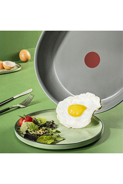 TEFAL Frying pan C4240443 +, 24 cm, Ceramic coating, Thermo-Signal&Fusion,Spot, Induction, Gray