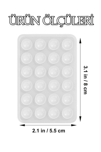 Betora Phone Case with Suction Cup White Sticks to Surface Mirror Glass Car Interior Holder Compatible with All Brands Case Suction Cup