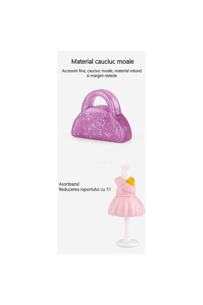 dalip Wardrobe Set with Outfits – Dollhouse Clothes and Accessories