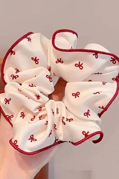 TAKIŞTIR Burgundy and White Color Ribbon Figured Simit Buckle