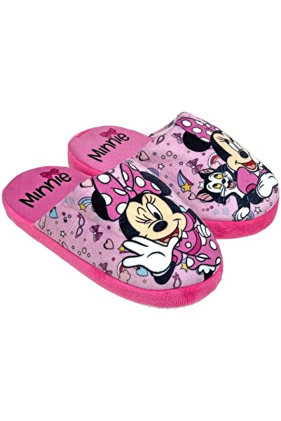 Minnie Mouse Girls' slippers, plush, multicolor, non-slip sole,