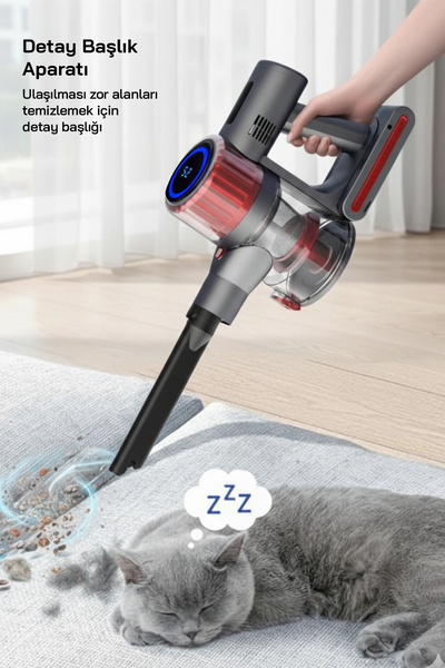 Sinbo SVC-8622 BLDC Motorlu Dikey Kablosuz Şarjlı Led Aydınlatmalı Süpürge