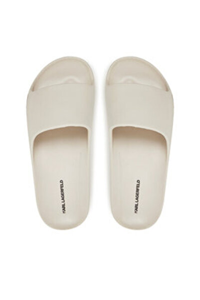 Karl Lagerfeld Γυναικείες σαγιονάρες λευκές KARL LAGERFELD-KL86000 VGT OFF WH...
