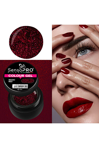 SensoPRO Milano Gel UV colorat Magic Red 5ml,