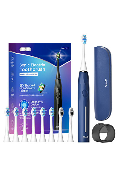 Choice فرشاة أسنان سيجو سونيك الكهربائية 2752 باللون الأزرق الداكن مع خاصية التحكم باللمس وضغط الزر بسلاسة
