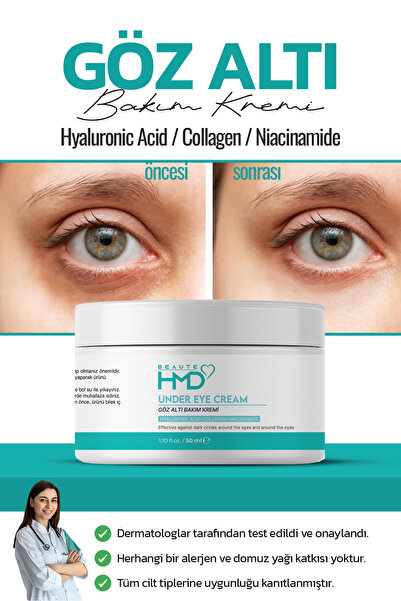 BEAUTE HMD göz altı torbalanma Canlandırıcı Karşıtı koyu halka giderici Göz Ç...