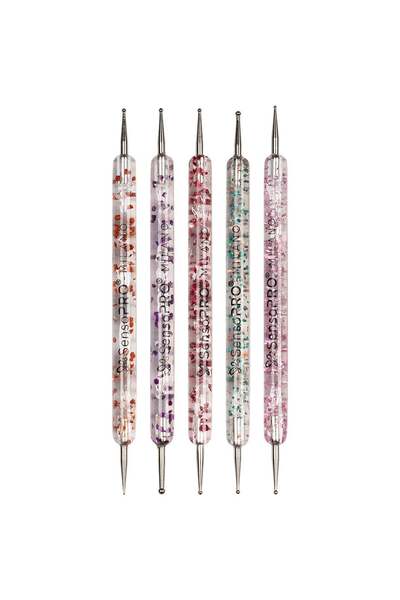 SensoPRO Milano Set de 5 markere pentru unghii, model floare plină