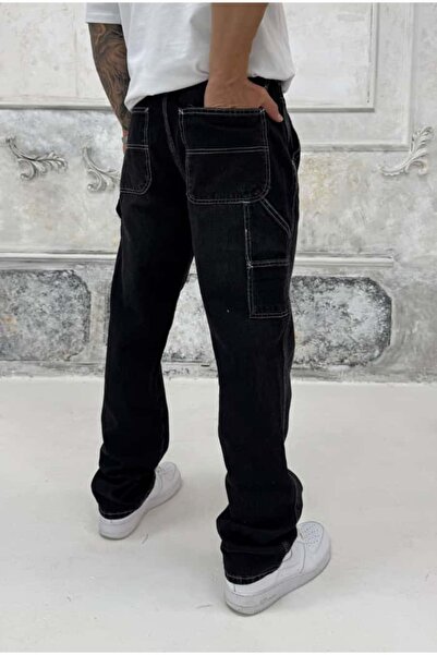 serline Ters Dikiş Detay Baggy Pantolon