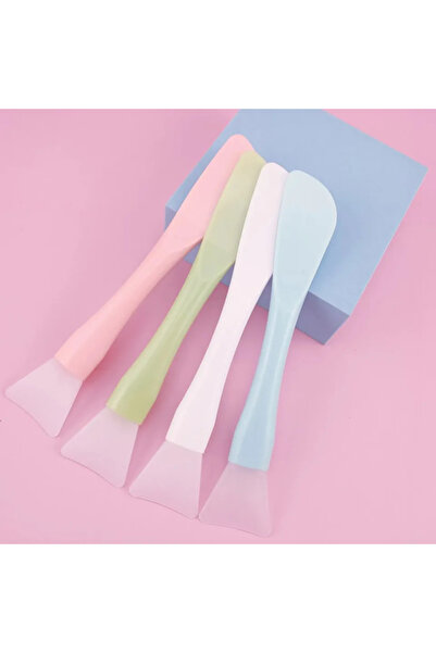 Choice1 4PCS Silicone Facial Mask Brush Soft Head with Scraper Integrated Dua...