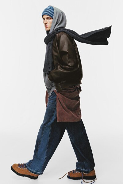 Pull & Bear Suni Deri Bomber Ceket