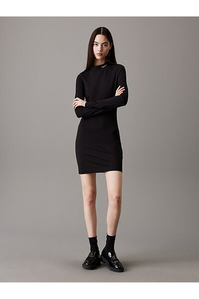 Calvin Klein Women's Logo Elastic Milano Dress