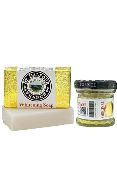 Dalfour ثنائي التفتيح: صابون التبييض مع الجلوتاثيون وفيتامين سي و هـ + منتج إ...