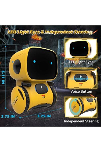 Generic Smart Talking Robot Toys for Kids 3-5 | Voice Control, Touch Sensor, Singing, Dancing & Repeating