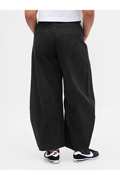 GAP Kadın Siyah High Rise UltraSoft Horseshoe Jean Pantolon
