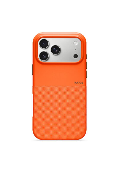 Apple جراب Beats المتين لهاتف iPhone 17 Pro مع MagSafe وميزة التحكم بالكاميرا - برتقالي سييرا