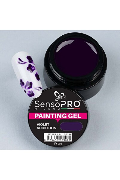SensoPRO Milano Vopsea UV Gel pentru Unghii Purple Addiction 5ml,