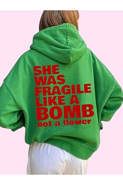 ArtYus Unisex Bomb Šareni Specijalni Štampano Pamuk Oversize kroj Sa kapuljač...