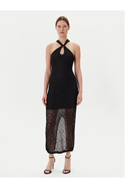 Guess Rochie tricotată pentru femei, neagră, W5YK48Z37G0