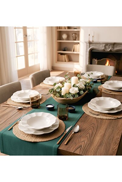 Kütahya Porselen Milena 51 Parça 12 Kişilik Yemek Takımı