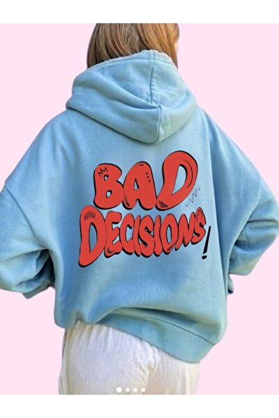 ArtYus Unisex Bad Decisions Colorat Personalizat cu imprimeu Bumbac supradime...
