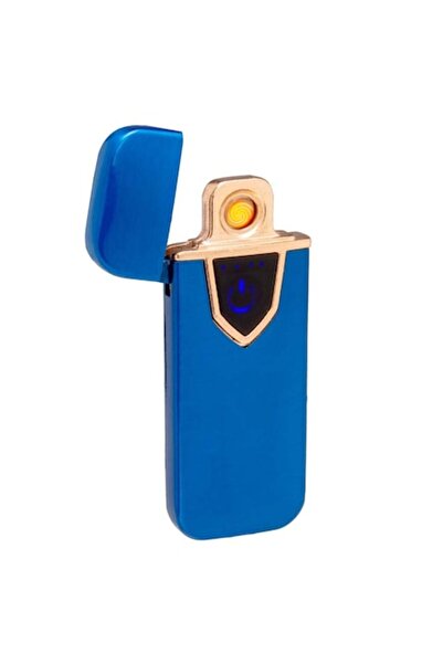 dalimag Brichetă electronică reîncărcabilă USB cu senzor de amprentă, 7 cm, a...