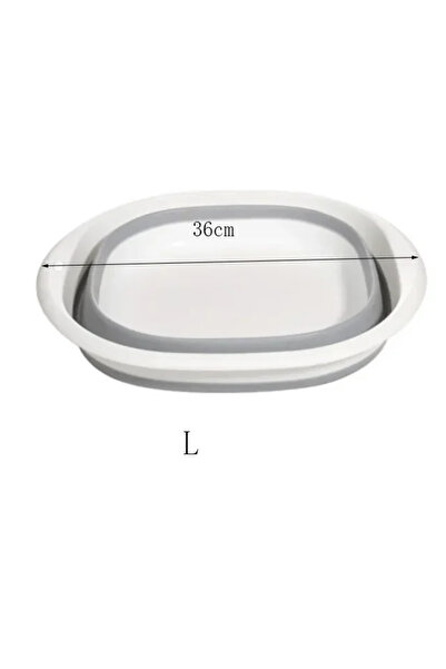 Choice Grey-L Plastic Folding Basins Portable Wash Basins Folding Laundry Tub Adult Baby Bath Basin Bathroo