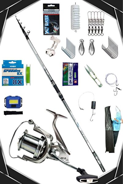 Oslo Surf Max 10000 Crome Surf 420cm 70-250gr Profesyonel Surf Olta Seti