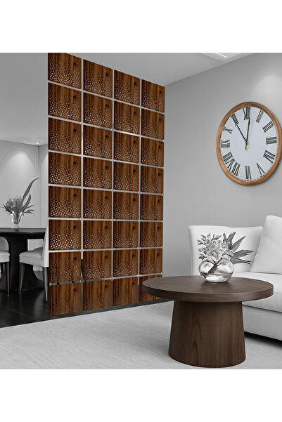WOODDOOM Çiçek Lazer Kesim Paravan, Ahşap Seperatör, Panel Levha Seti Dekoras...