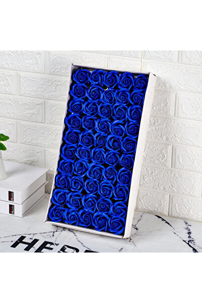 velve Cutie cu 50 randafiri din sapun, Albastru