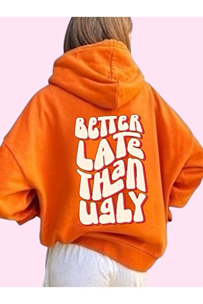 ArtYus Unisex Better Late Than Ugly Colorat Personalizat cu imprimeu Bumbac s...