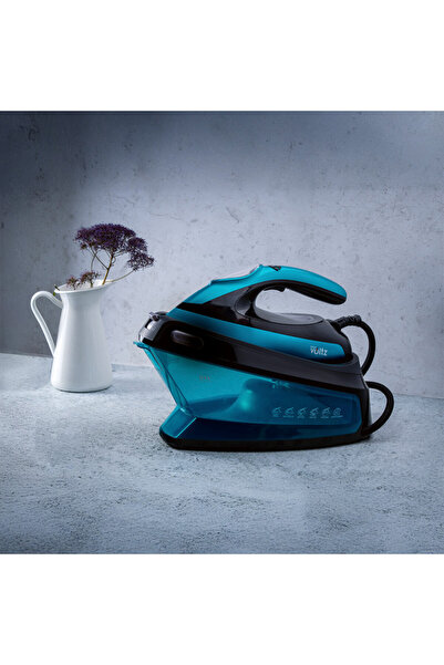 Voltz Steam generator Oliver OV51052A, 3200W, 1.5 l, 3 steam settings, Ceramic plate, LED, Turquoise