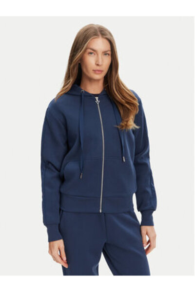 Guess Women's Navy Blue Sweatshirt W5YQ05KBYE2