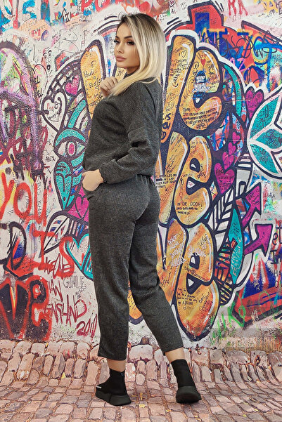 WildFashion Casual tracksuit made of Stretch Fabric consisting of a blouse and pants T580-181