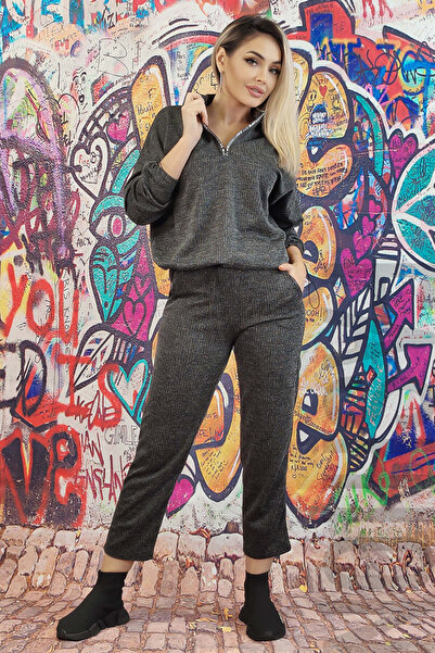 WildFashion Casual tracksuit made of Stretch Fabric consisting of a blouse and pants T580-181