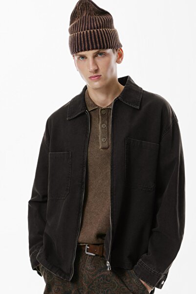 Pull & Bear Fermuarlı Cepli Gömlek