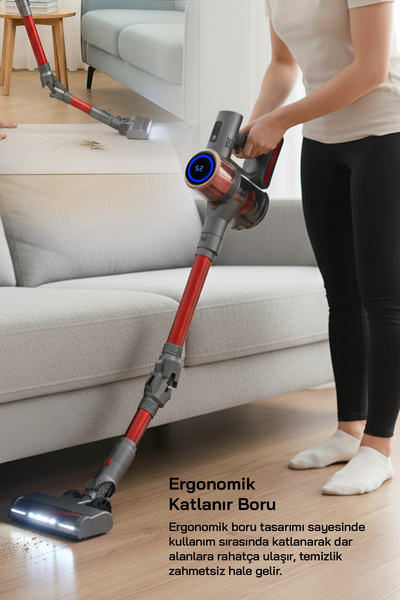 Sinbo SVC-8622 BLDC Motorlu Dikey Kablosuz Şarjlı Led Aydınlatmalı Süpürge