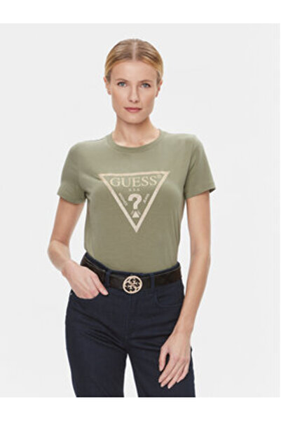 Guess Tricou damă verde W4RI69J1314
