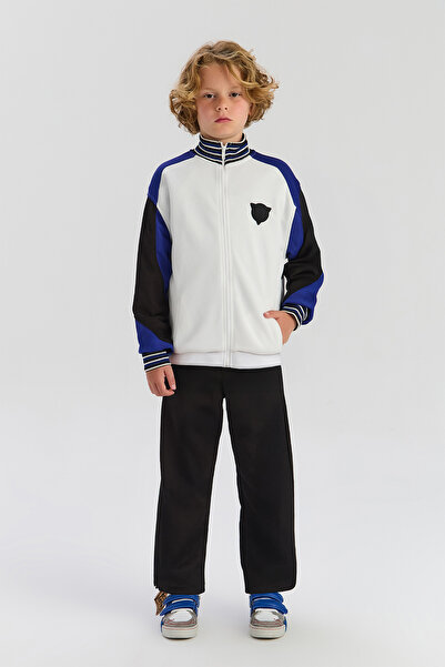 Nebbati Boy White Tracksuit Top