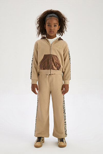 Tyess Girl Brown Tracksuit Top