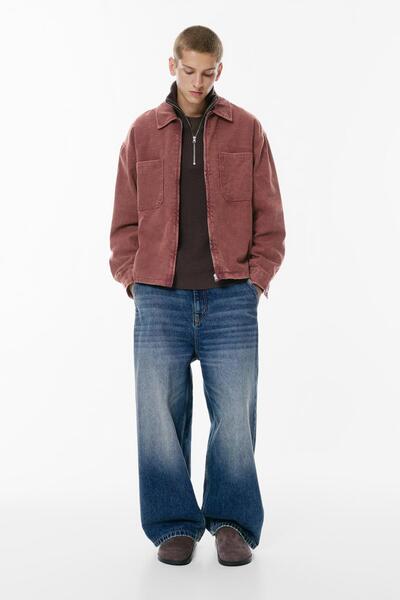 Pull & Bear Fermuarlı Cepli Gömlek